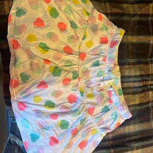 A girls white polka dot skirt